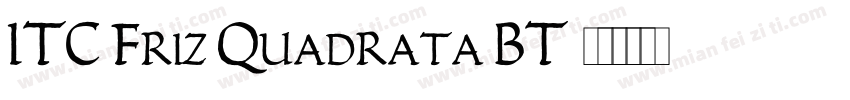 ITC Friz Quadrata BT字体转换